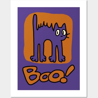 Boo! Scaredy Cat Posters and Art